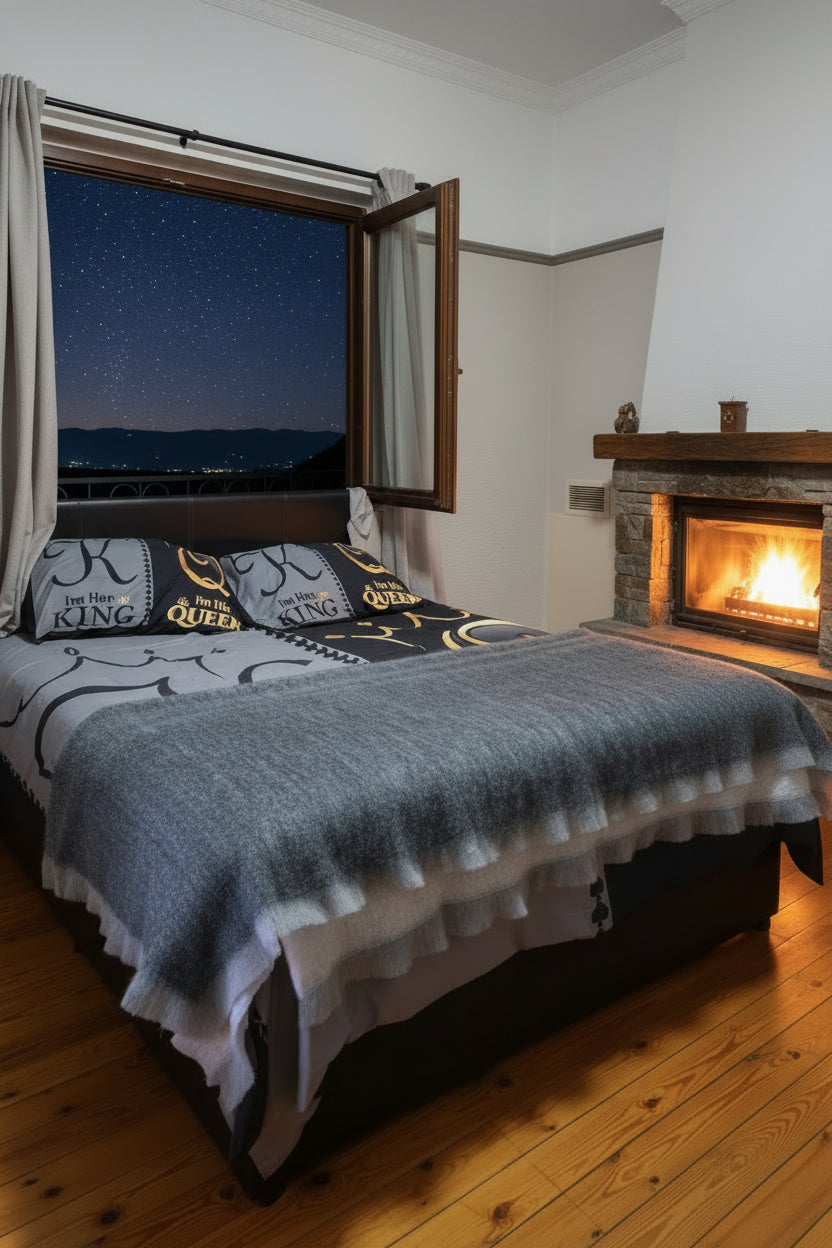 WOOLVERA Premium Wool Throw Blanket